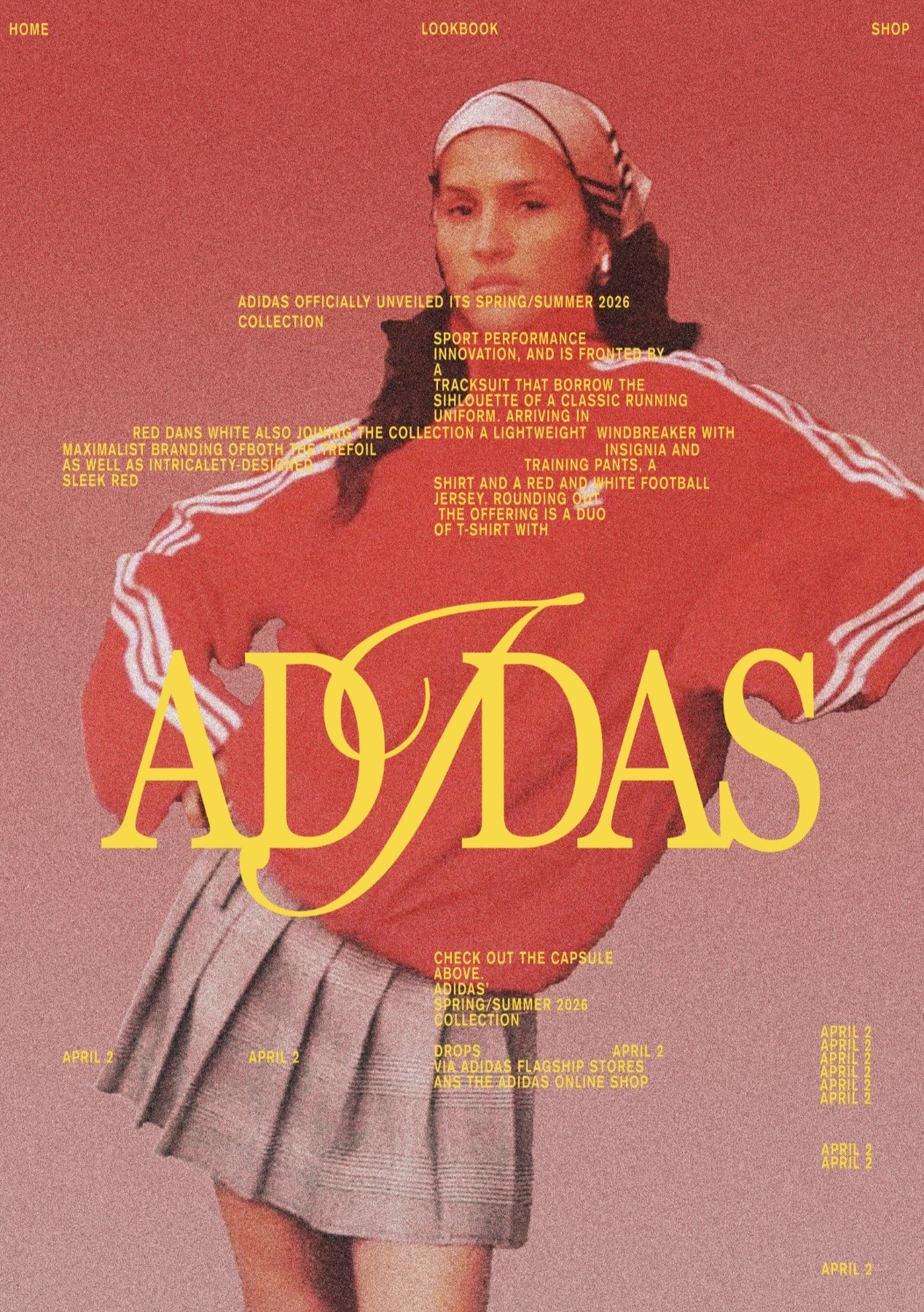 Affiche concept campagne Adidas