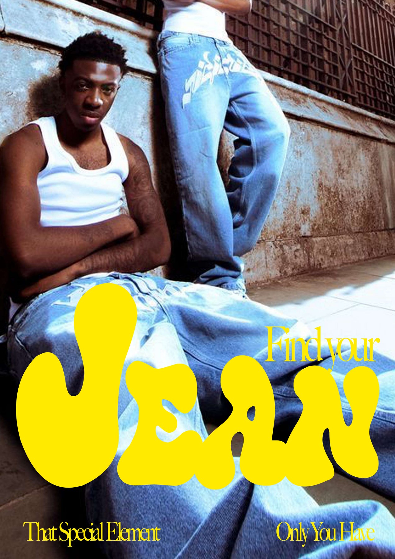Affiche campagne mode Jean