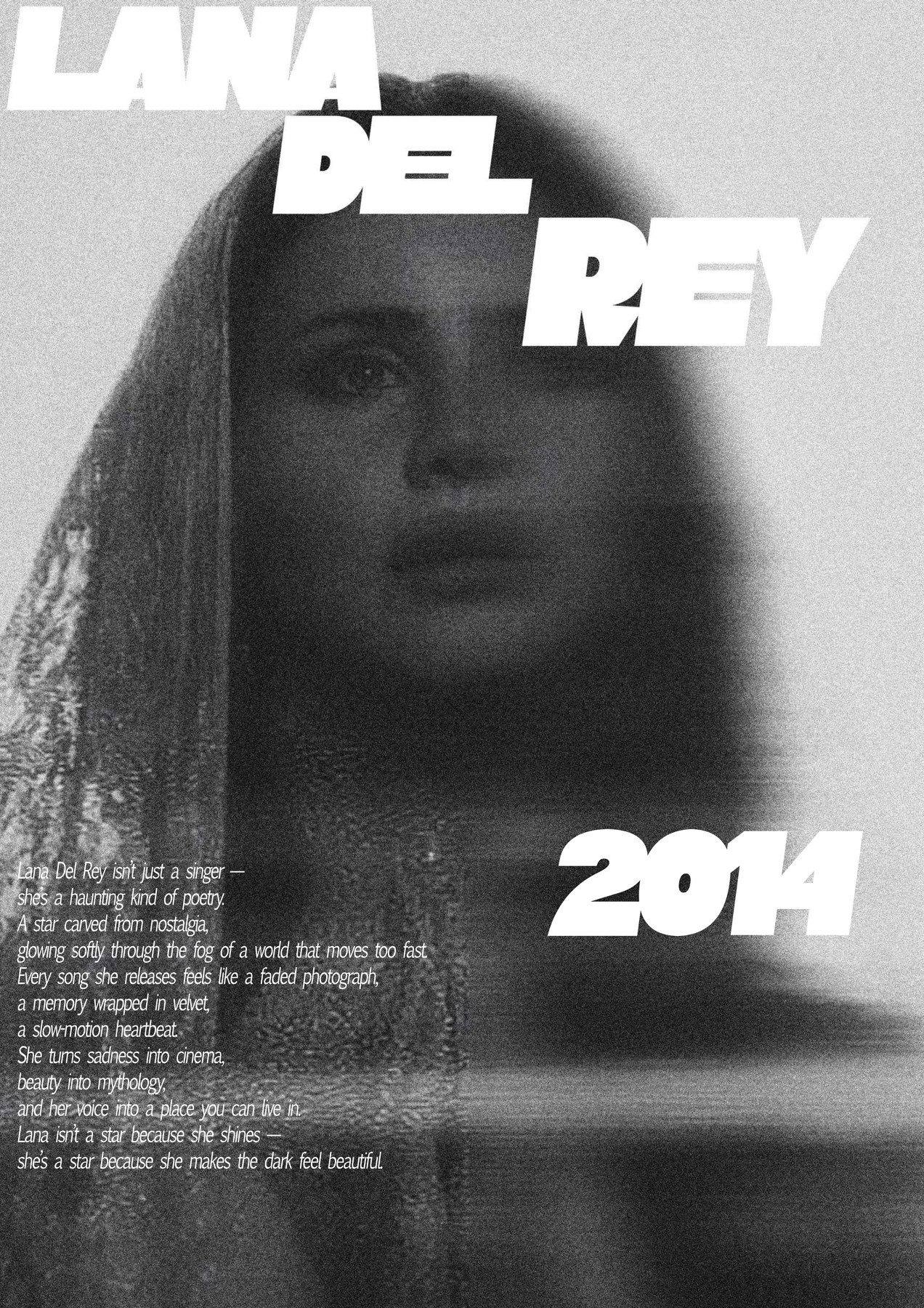 Affiche portrait Lana Del Rey